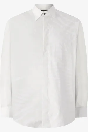 Roberto Cavalli Camisa De Seda Con Estampado Tiger Skin
