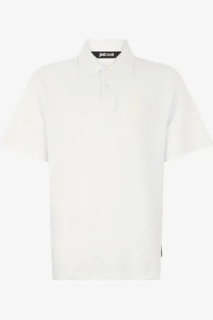 Roberto Cavalli Polo Con Monograma JC Bordado
