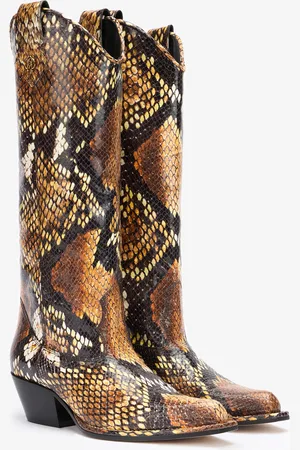 Roberto Cavalli Botas Tejanas Con Estampado Python