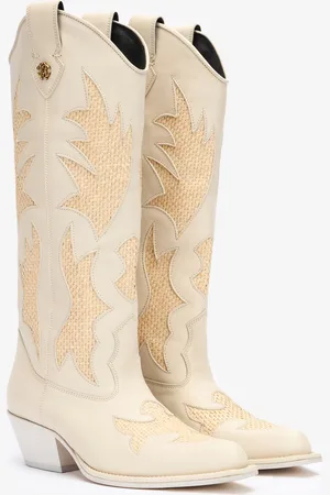 Roberto Cavalli Botas Tejanas Con Inserciones Trenzadas