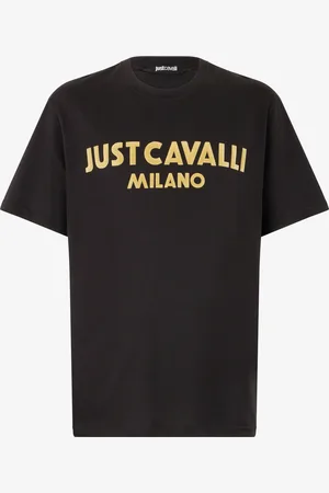 Roberto Cavalli Camiseta Con Logotipo Flocado