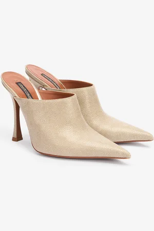 Roberto Cavalli Mules De Piel En Punta