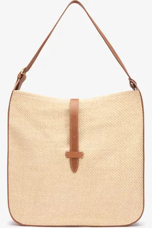 Roberto Cavalli Bolso De Hombro Grande Efecto Rafia