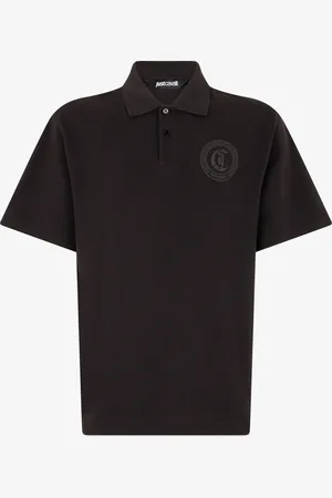 Roberto Cavalli Polo Con Monograma JC Bordado
