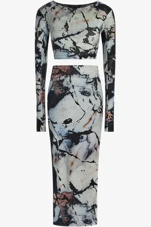 Roberto Cavalli Marble Print Dress
