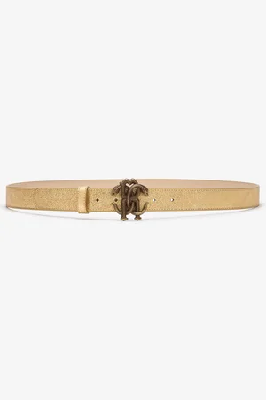 Roberto Cavalli Leather belt with Logo