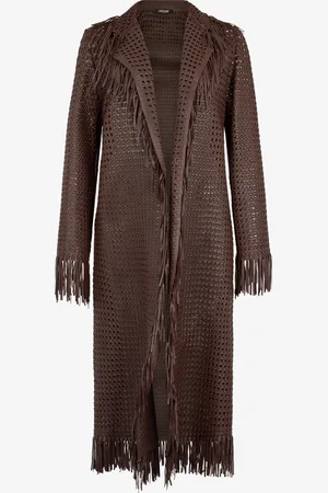 Roberto Cavalli Woman Leather Coat