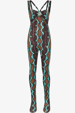 Roberto Cavalli Mono largo con estampado Snakeskin