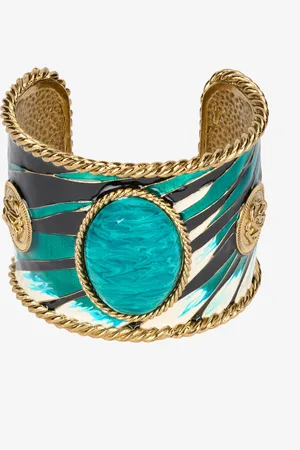Roberto Cavalli Enameled Metal Bracelet