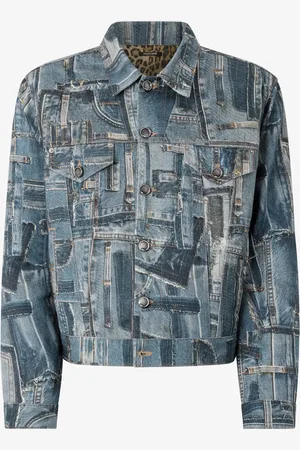Roberto Cavalli Chaqueta vaquera de la Colección Cápsula Patchwork