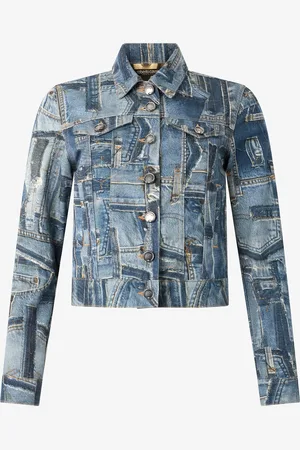 Roberto Cavalli Chaqueta vaquera de la Colección Cápsula Patchwork