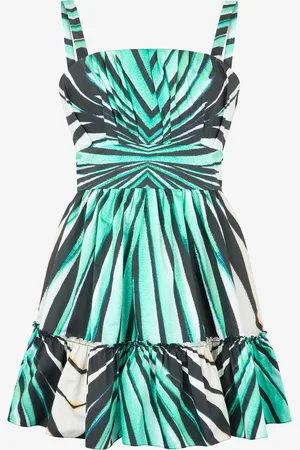Roberto Cavalli Vestido Mini Estampado Ray of Sea