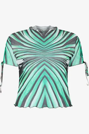 Roberto Cavalli Top con Estampado Ray of Sea