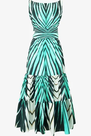 Roberto Cavalli Vestido Midi Estampado Ray Of Sea