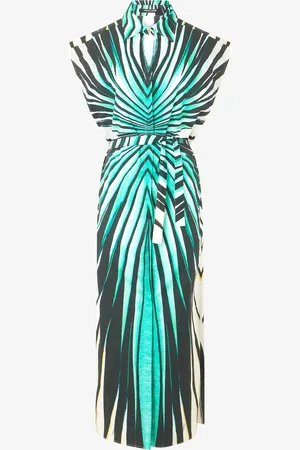 Roberto Cavalli Vestido Midi Estampado Ray Of Sea