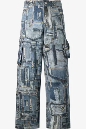Roberto Cavalli Jeans cargo de la Colección Cápsula Patchwork