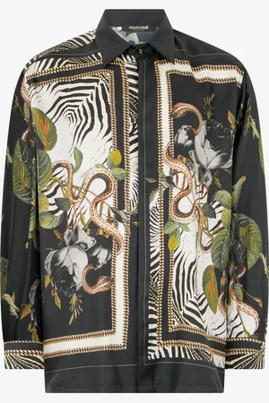Roberto Cavalli Male Silk Shirt