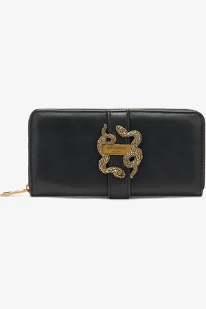 Roberto Cavalli Cartera Con Cremallera Circundante Y Mirror Snake