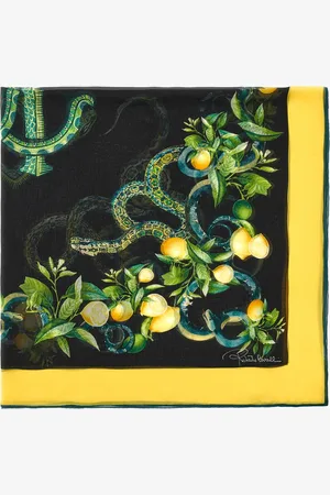 Roberto Cavalli Shawl with Lemon print