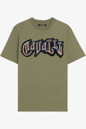 Roberto Cavalli Camiseta de algodón con logotipo