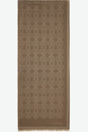 Roberto Cavalli Stole with RC MONOGRAM print