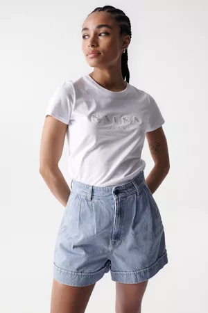 Salsa Mujer Camisetas - Camiseta con branding bordado
