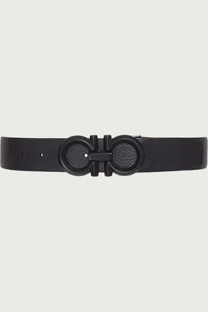 Salvatore Ferragamo Cinturón reversible y ajustable Gancini Negro