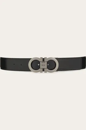Salvatore Ferragamo Cinturón reversible y ajustable Gancini Negro