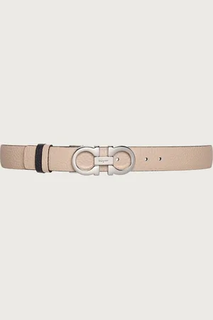 Salvatore Ferragamo Cinturón Gancini ajustable y reversible Rosa