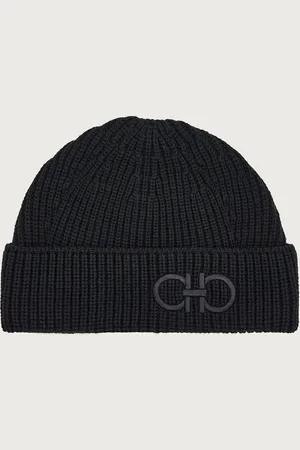 Salvatore Ferragamo Gorro de lana tricot Negro