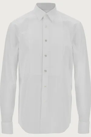 Salvatore Ferragamo Camisa para Tuxedo Blanco