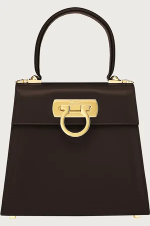 Salvatore Ferragamo Iconic Top Handle (S) Marrón