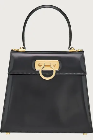 Salvatore Ferragamo Iconic Top Handle (M) Negro