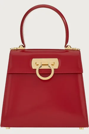 Salvatore Ferragamo Iconic Top Handle (S) Rojo