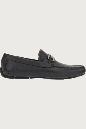 Salvatore Ferragamo Mocasines Driver adorno Gancini Negro Talla 40