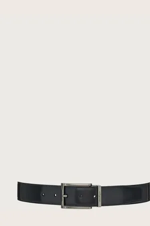 Salvatore Ferragamo Cinturón reversible y ajustable con hebilla rectangular Negro