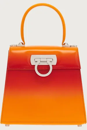Salvatore Ferragamo Iconic Top Handle pulverizado (S) Anaranjado