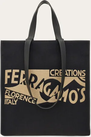 Salvatore Ferragamo Bolso tote con logo Negro