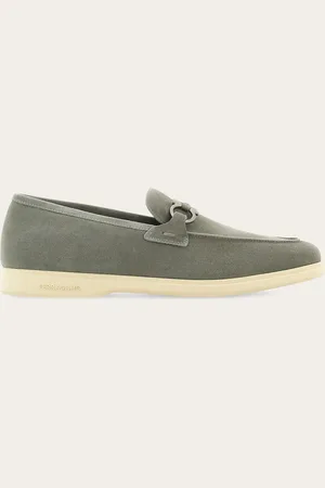 Salvatore Ferragamo Mocasines informales adorno Gancini Gris Talla 39