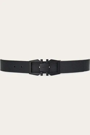 Salvatore Ferragamo Cinturón reversible y ajustable Gancini Negro