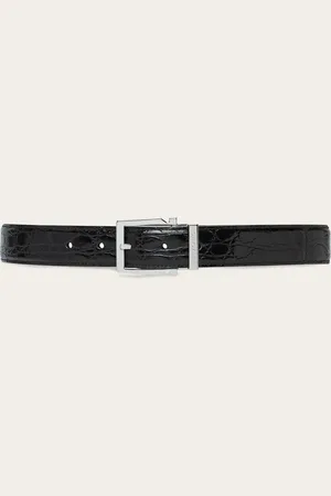 Salvatore Ferragamo Cinturón ajustable Negro
