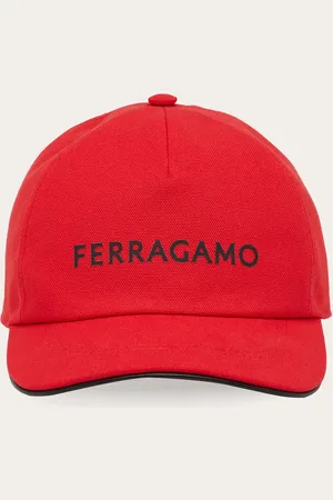 Salvatore Ferragamo Gorra con firma Rojo