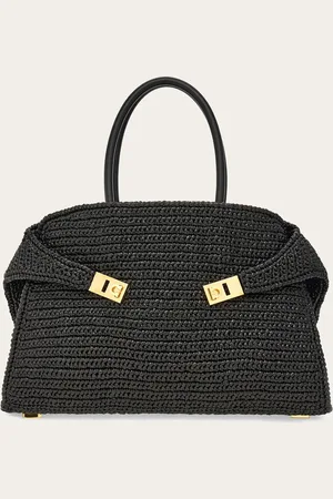 Salvatore Ferragamo Bolso de mano Hug (L) Negro