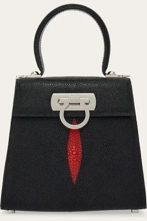 Salvatore Ferragamo Iconic Top Handle (S) Rojo