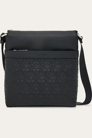 Salvatore Ferragamo Bolso messenger con gofrado Gancini Negro