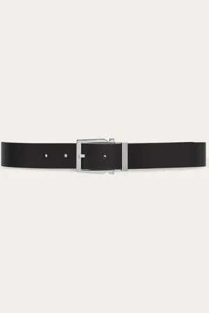 Salvatore Ferragamo Cinturón reversible y ajustable Marrón