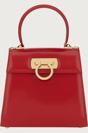Salvatore Ferragamo Iconic Top Handle (S) Rojo