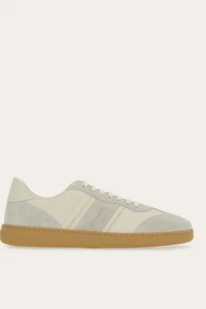 Salvatore Ferragamo Sneakers bajas con firma Blanco Talla 39