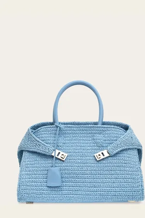 Salvatore Ferragamo Bolso de mano Hug (L) Azul