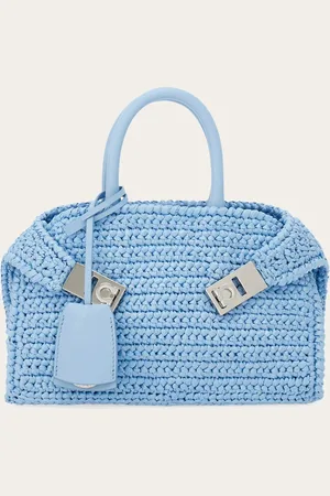 Salvatore Ferragamo Bolso de mano Hug (XS) Azul
